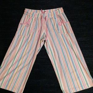 Striped Pajama Capris